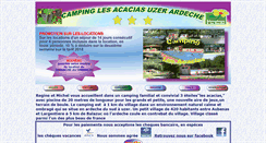 Desktop Screenshot of camping-lesacacias.com